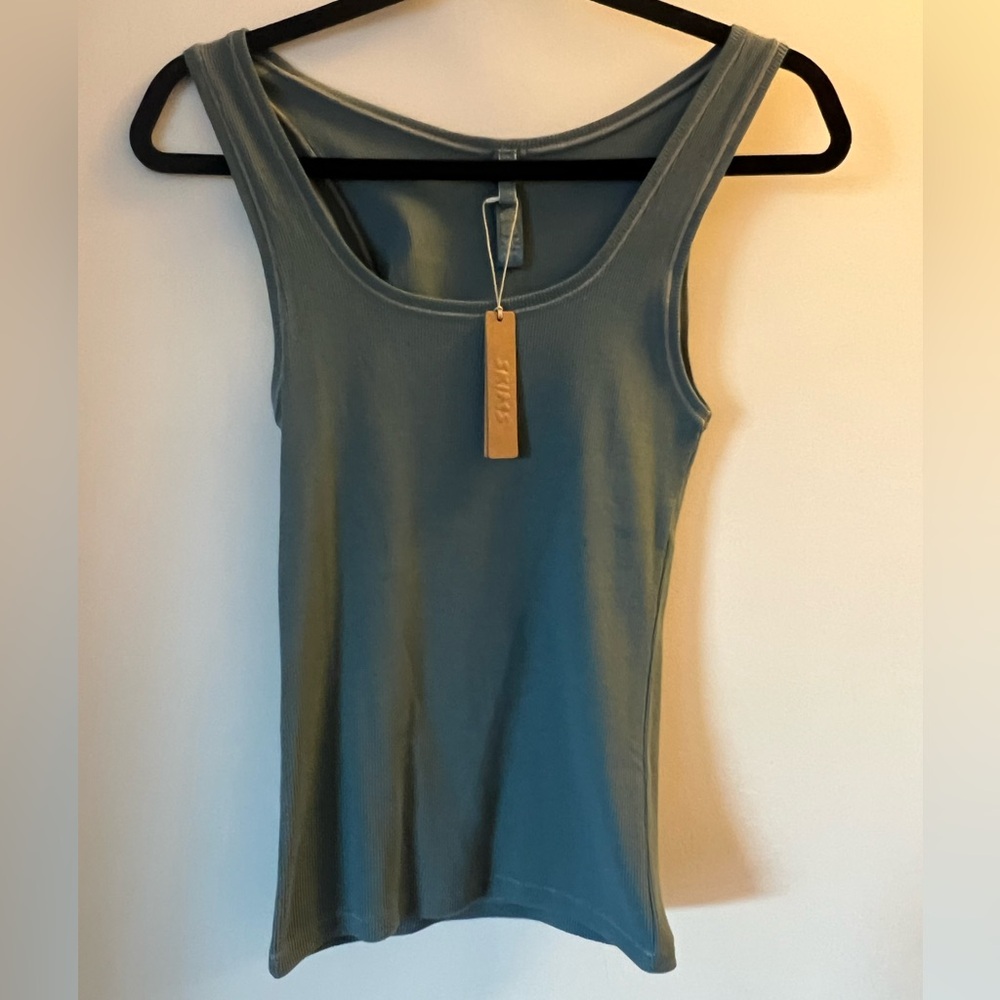 Cotton Rib Long Tank - L - Picture 2 of 5